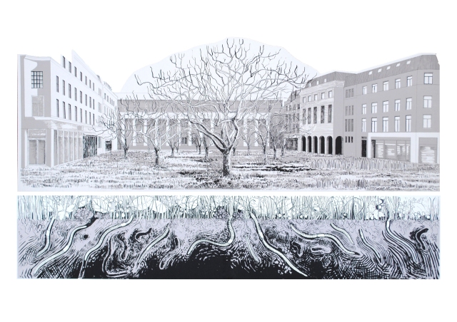 10 If the City were an Orchard, City Square, 175 x 80cm 2015